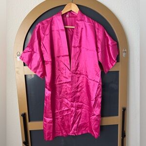 Birthday Squad Robe Satin Bathrobe Party Nightwear Goen Dress Size 12